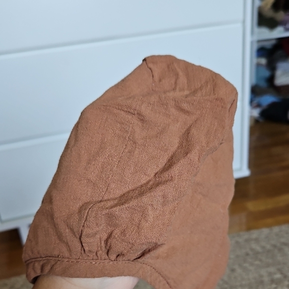 Lemon Kids Set in Warm Brown, Bonnet And Bubble Romper - Picture 10 of 10